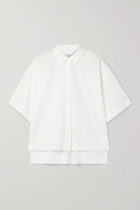 유럽직배송 Co CO Cotton-blend poplin shirt 25185454456195715