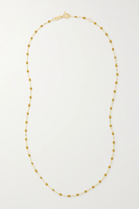 유럽직배송 지지끌로죠 목걸이 GIGI CLOZEAU Classic Gigi 18-karat gold and resin necklace 24772899113495068