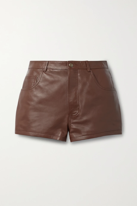 유럽직배송 생로랑 SAINT LAURENT Leather shorts 22527730566256383