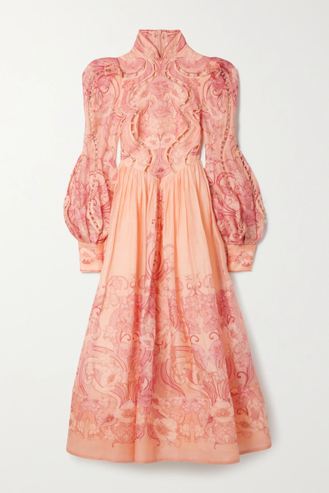 유럽직배송 짐머만 ZIMMERMANN Concert cutout floral-print linen and silk-blend dress 16114163150494372