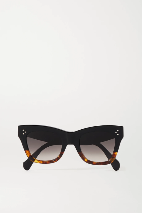 유럽직배송 셀린느 CELINE EYEWEAR Oversized cat-eye tortoiseshell acetate sunglasses 4394988609255384