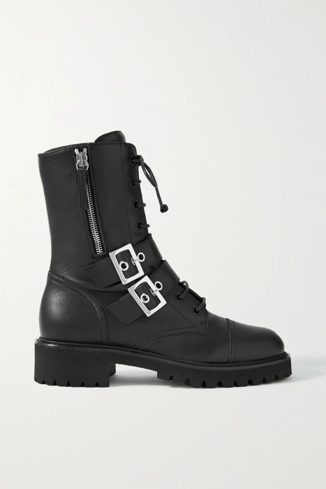 유럽직배송 쥬세페자노티 GIUSEPPE ZANOTTI Buckled leather ankle boots 13452677152440053