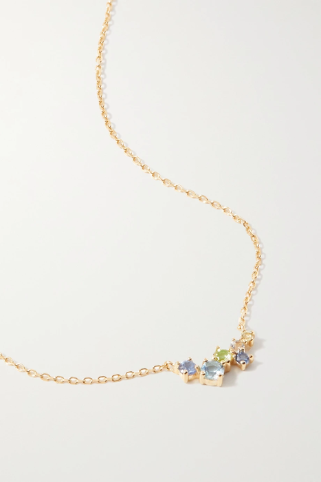 유럽직배송 스톤앤스트랜드 목걸이 STONE AND STRAND Gold multi-stone necklace 16114163150901418