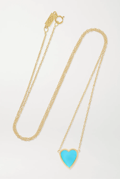 유럽직배송 제니퍼메이어 목걸이 JENNIFER MEYER Mini Heart 18-karat gold lapis lazuli necklace 665933302785274