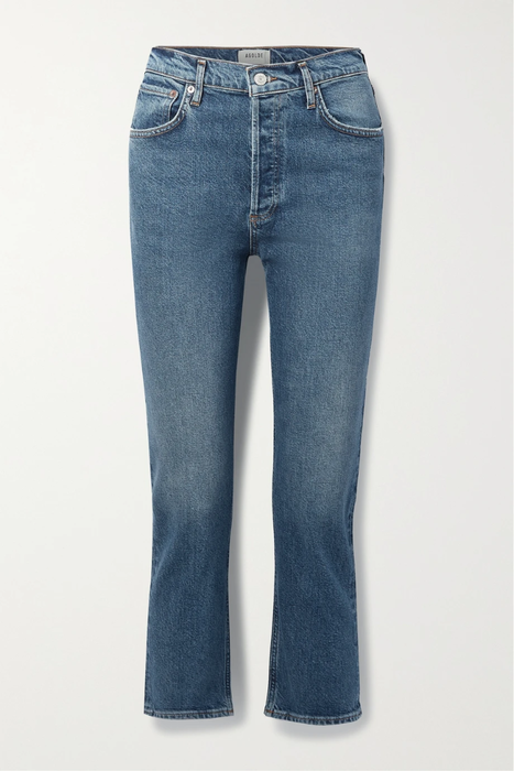 유럽직배송 에이골디 청바지 AGOLDE Riley cropped high-rise straight-leg jeans 18706561956129024