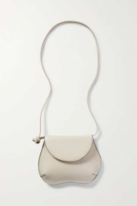 유럽직배송 리틀 리프너 LITTLE LIFFNER Pebble mini glossed croc-effect leather shoulder bag 10163292708833289