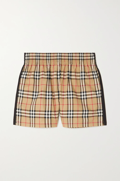 유럽직배송 버버리 BURBERRY Striped checked cotton-blend shorts 2204324140441445