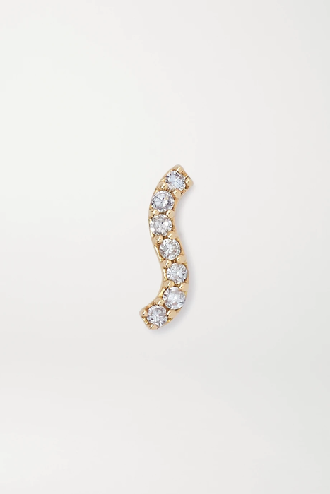 유럽직배송 MARIA BLACK Wave gold diamond single earring 16301891330234622