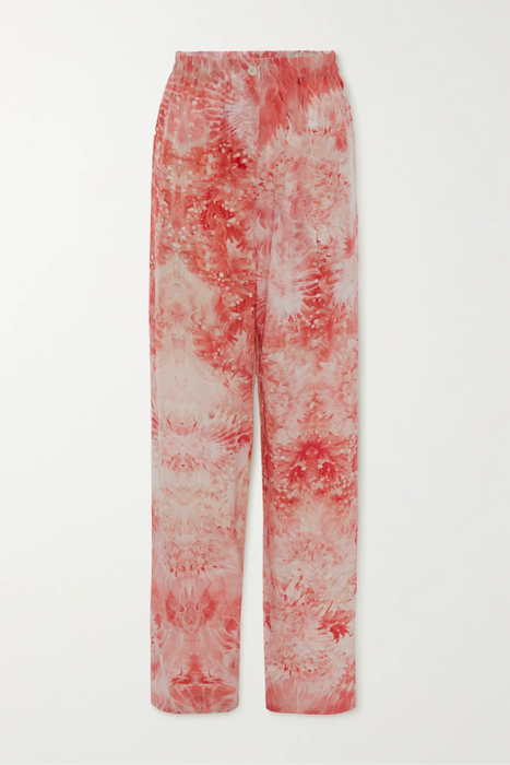 유럽직배송 알렉산더맥퀸 팬츠 ALEXANDER MCQUEEN Printed silk wide-leg pants 25185454456162706