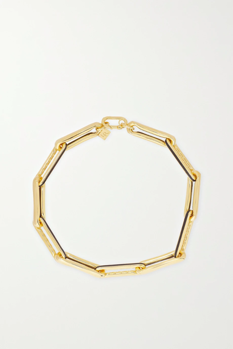 유럽직배송 로렌루빈스키 목걸이 LAUREN RUBINSKI Extra Large 14-karat gold and enamel necklace 22250442025818386