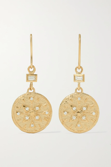 유럽직배송 아즐리 귀걸이 AZLEE Compass 18-karat gold diamond earrings 22250442026447944