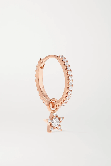 유럽직배송 마리아타쉬 귀걸이 MARIA TASH Eternity + Star 9.5mm 18-karat rose gold diamond earring 2499567819655980