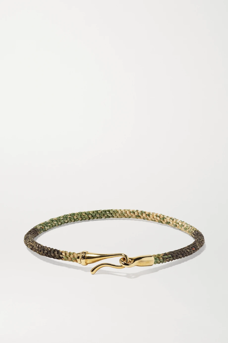 유럽직배송 올레 링가드 코펜하겐 팔찌 OLE LYNGGAARD COPENHAGEN Life 18-karat gold and rope bracelet 19971654707384878
