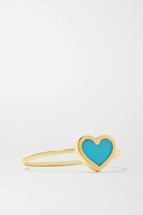 유럽직배송 제니퍼메이어 반지 JENNIFER MEYER Extra Small Heart 18-karat gold, lapis lazuli and diamond ring 19971654707414130