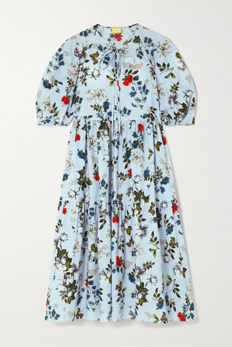 유럽직배송 에르뎀 원피스 ERDEM Positano floral-print linen and cotton-blend midi dress 25185454455602717