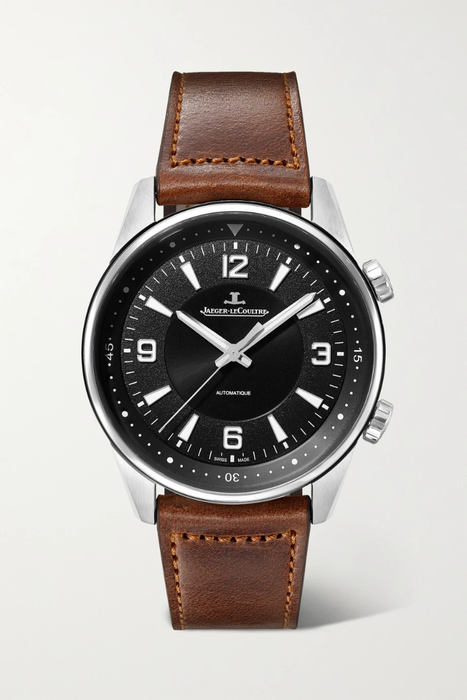 유럽직배송 예거 르쿨트르 JAEGER-LECOULTRE Polaris Automatic 41mm stainless steel and leather watch 19971654707507314