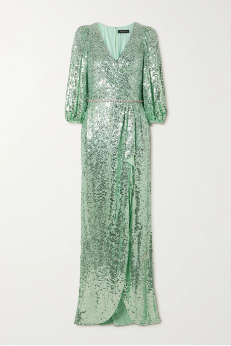 유럽직배송 제니팩햄 JENNY PACKHAM Comet embellished wrap-effect sequined georgette gown 25185454456012129