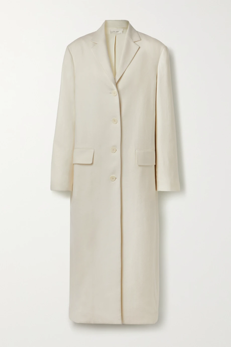 유럽직배송 더로우 코트 THE ROW Jimena oversized silk and cashmere-blend coat 17266703523579556