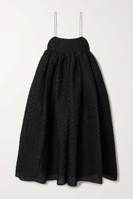 유럽직배송 세실리에반센 원피스 CECILIE BAHNSEN Linen-blend cloqué midi dress 36093695688829729