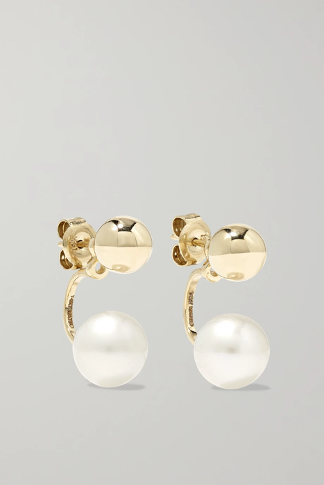 유럽직배송 마테오 귀걸이 MATEO 14-karat gold pearl earrings 17428787259245289