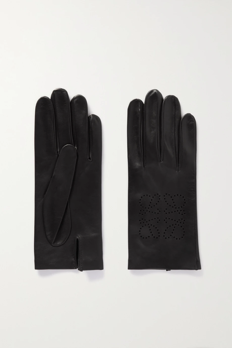유럽직배송 로에베 LOEWE Anagram perforated leather gloves 22250442026077894