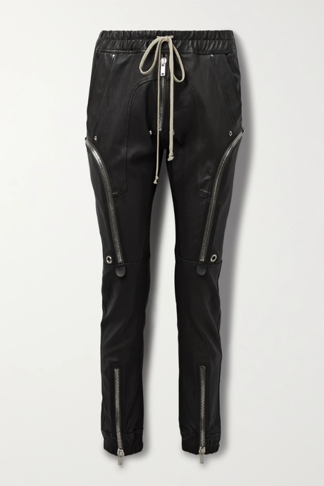 유럽직배송 릭오웬스 RICK OWENS Bauhaus leather-blend track pants 9649229528663439