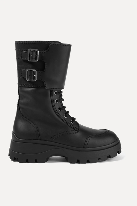 유럽직배송 미우미우 MIU MIU Leather boots 9679066509209624