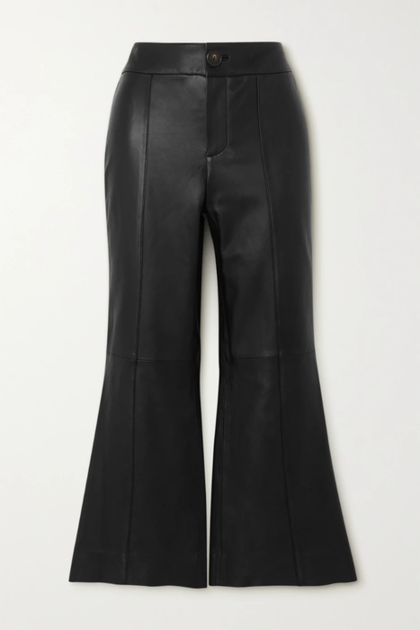 유럽직배송 빈스 VINCE Leather flared pants 25185454456186356