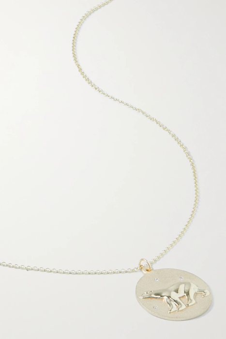 유럽직배송 STAR ANIMAL SUNDAYS Whale 10-karat gold multi-stone necklace 25185454456277711