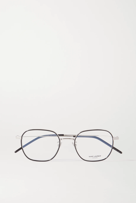 유럽직배송 생로랑 SAINT LAURENT Hexagon-frame acetate and silver-tone optical glasses 22527730565968507