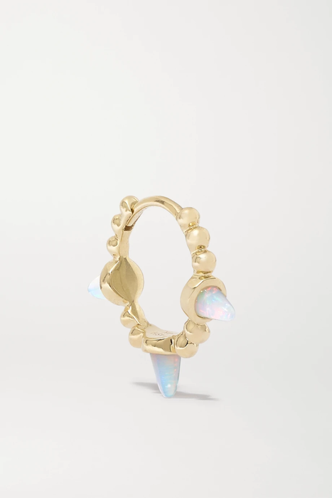 유럽직배송 마리아타쉬 귀걸이 MARIA TASH 9.5mm 14-karat gold opal hoop earring 30828384629495077