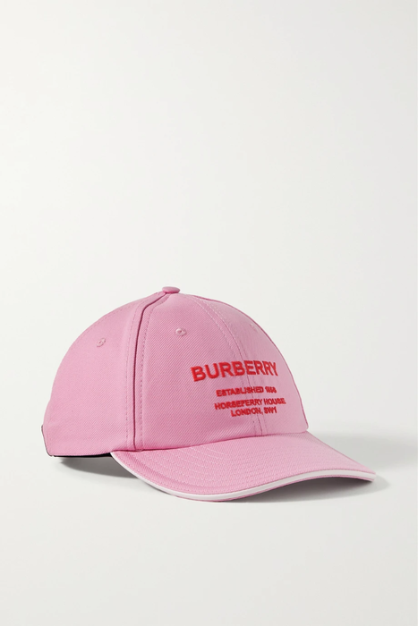 유럽직배송 버버리 BURBERRY Embroidered cotton-twill baseball cap 25185454455771536