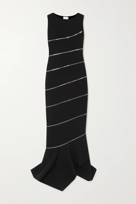 유럽직배송 알라이아 ALAÏA Editions zip-embellished stretch-knit gown 11452292646003374