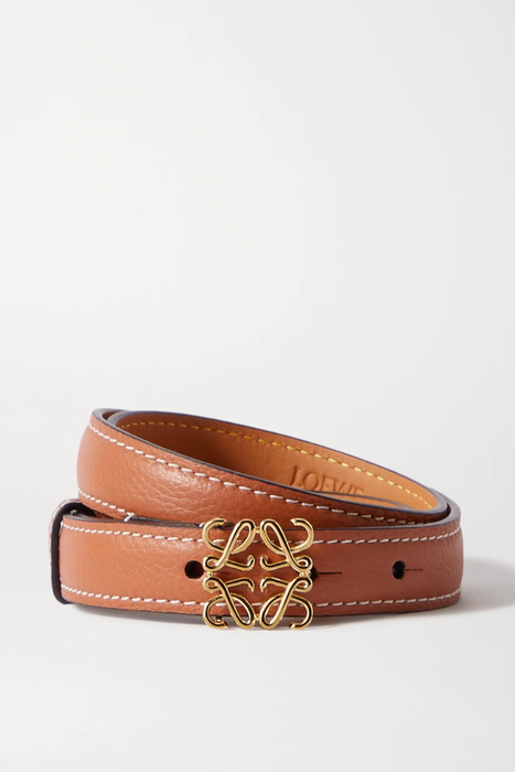 유럽직배송 로에베 LOEWE Anagram textured-leather belt 19971654707057081