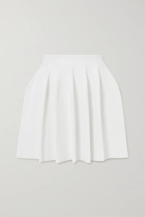 유럽직배송 알라이아 미니스커트 ALAÏA Editions pleated piqué mini skirt 22527730566127118
