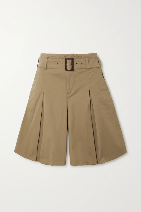 유럽직배송 PURDEY Belted stretch-cotton twill shorts 11452292646583209