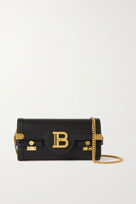 유럽직배송 발망 숄더백 BALMAIN B-Buzz 23 chain-embellished leather shoulder bag 22250442026013693
