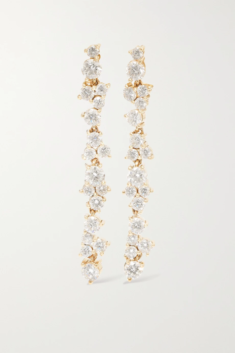 유럽직배송 시드니에반 귀걸이 SYDNEY EVAN 14-karat gold diamond earrings 32027475400139982