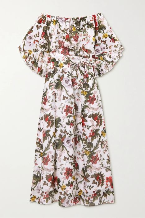유럽직배송 에르뎀 원피스 ERDEM Algarve floral-print cotton and silk-blend voile maxi dress 25185454455602663