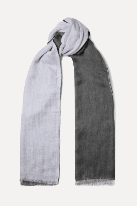 유럽직배송 로로피아나 LORO PIANA Aylit Nuvola Pure striped cashmere and silk-blend scarf 17957409493391656