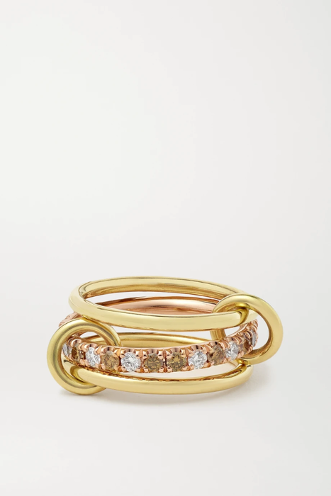 유럽직배송 스피넬리 킬콜린 반지 SPINELLI KILCOLLIN Sonny set of three 18-karat white, yellow and rose gold diamond rings 16301891330137729