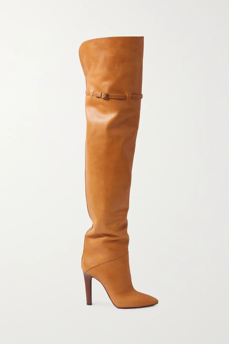 유럽직배송 생로랑 SAINT LAURENT Jane leather other-the-knee boots 11452292647136165