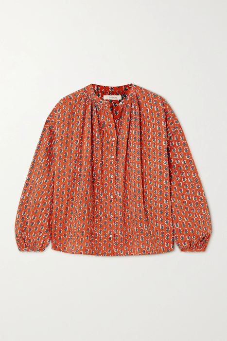 유럽직배송 도엔 블라우스 DÔEN Jane oversized printed organic cotton-voile blouse 24772899113103107