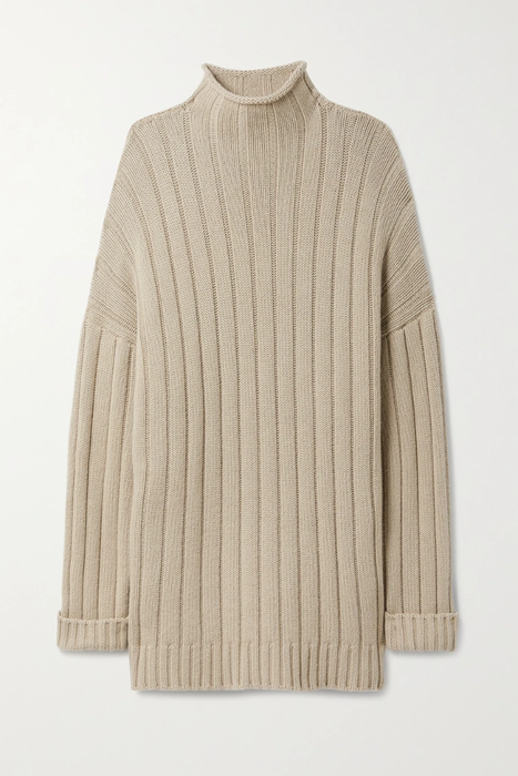 유럽직배송 더로우 THE ROW Danae oversized ribbed cashmere turtleneck sweater 17266703523579604