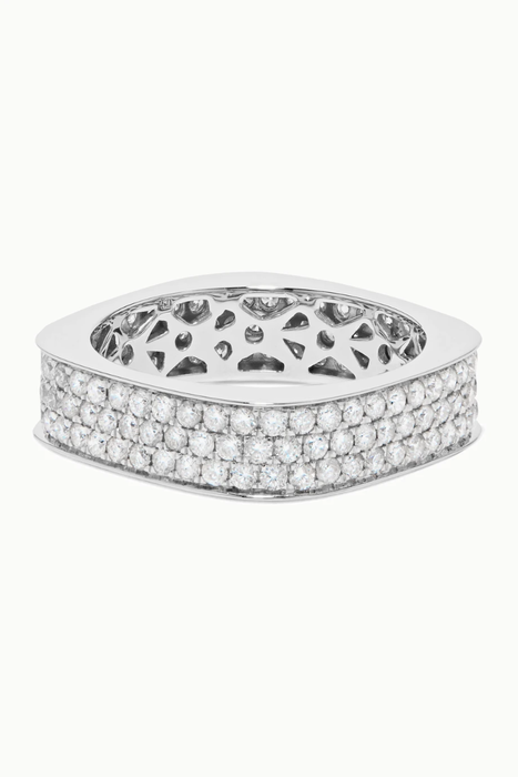 유럽직배송 OFIRA Cluster 18-karat white gold diamond ring 2499567820087827