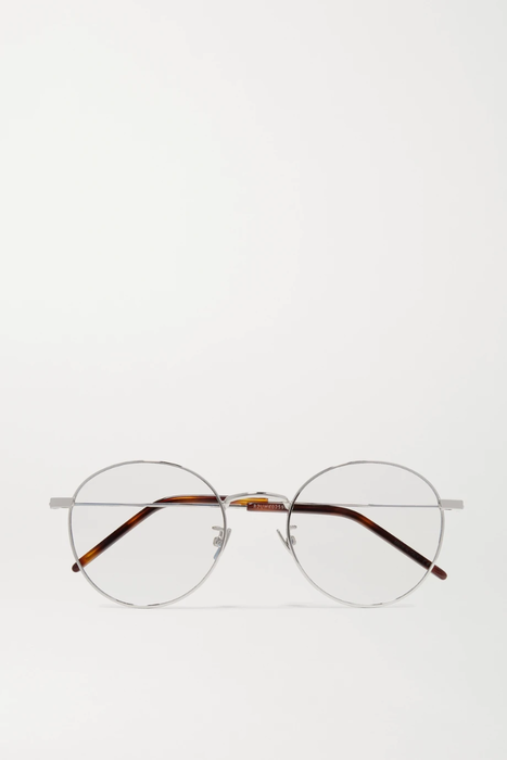 유럽직배송 생로랑 SAINT LAURENT Round-frame silver-tone optical glasses 17957409491330711