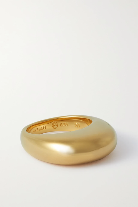 유럽직배송 BY PARIAH The Curve recycled gold vermeil ring 29419655932596046