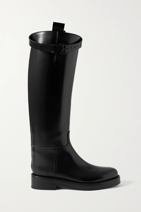 유럽직배송 앤드뮐미스터 롱부츠 ANN DEMEULEMEESTER Buckled leather knee boots 2204324140100390