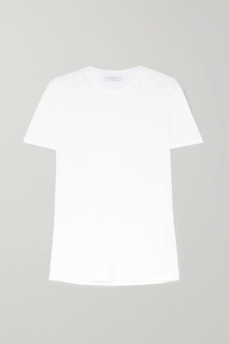 유럽직배송 나인티퍼센트 NINETY PERCENT Linen-jersey T-shirt 665933301315356
