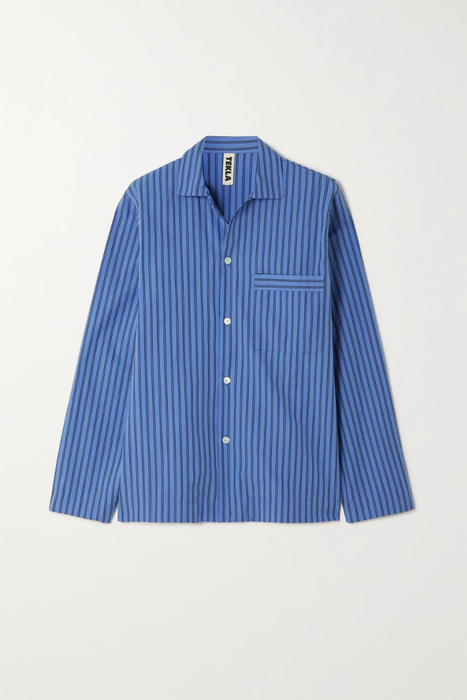 유럽직배송 테클라 파자마 TEKLA Striped organic cotton-poplin pajama shirt 13452677152770408